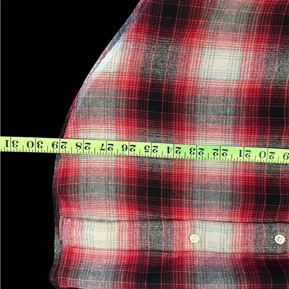 Polo by Ralph Lauren Red Plaid button down shirt size XL - Picture 6 of 8